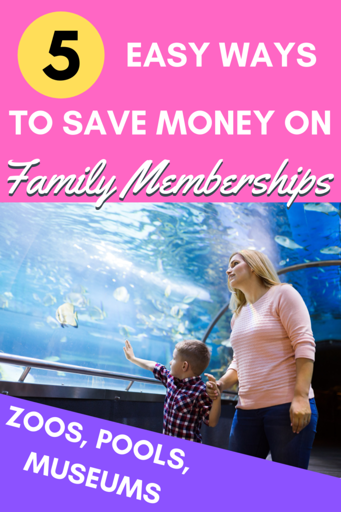 Does your family enjoy trips to the zoo, children's museum, science center, or local pool? Do you like to buy family memberships? Here are some ideas to save money on a family pass to your local fun spot. #savemoney #tips #frugal #family #money