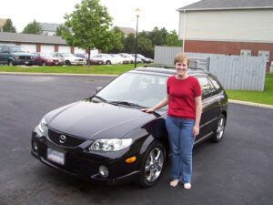 Me with my brand new car, 100% financed