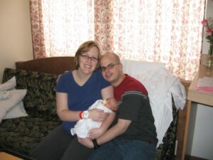Our first child, born 2008