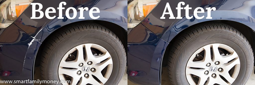 How to paint transfer scuffs from a car
