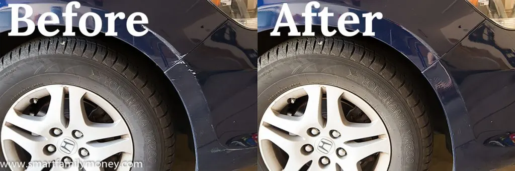 How to paint transfer scuffs from a car