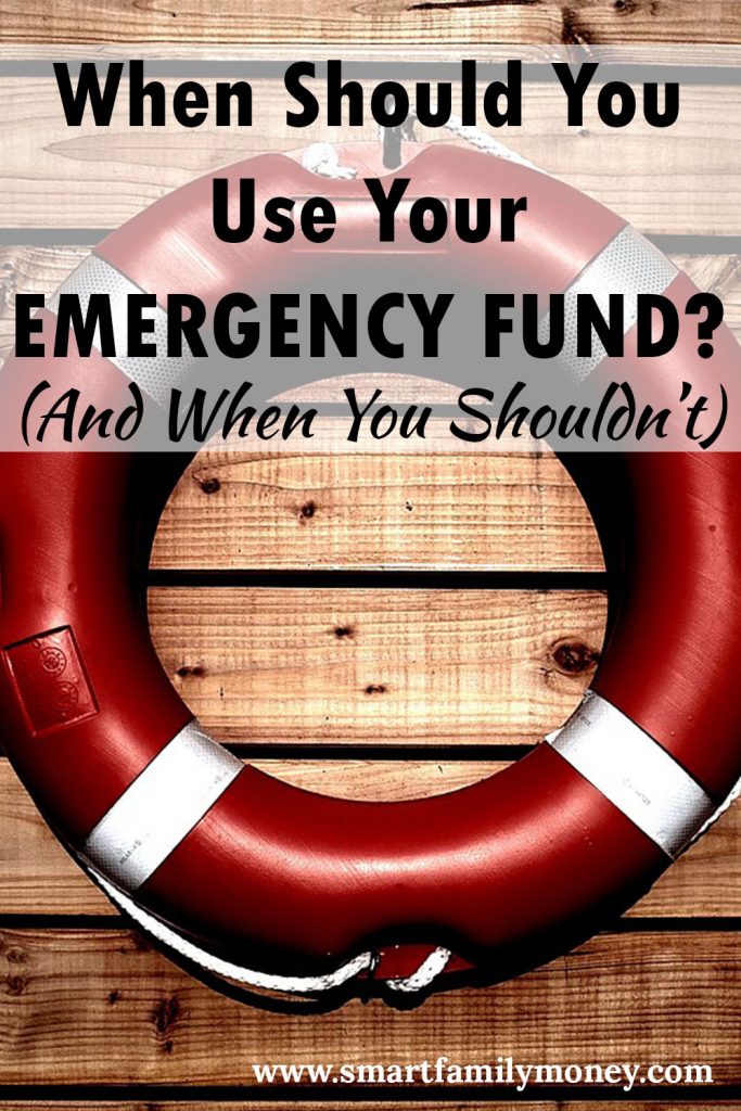 Great post! This really helped me understand when to use my emergency fund!