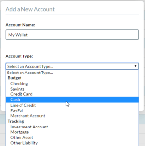 YNAB Cash Account