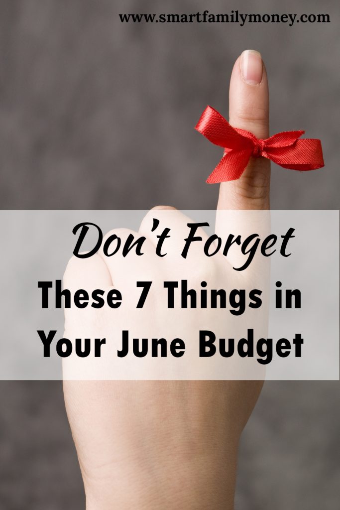 This post really helped me plan for my June budget!