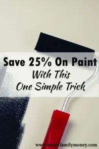 This is such a great way to save money on paint. It really helped me cut my painting costs for my house.