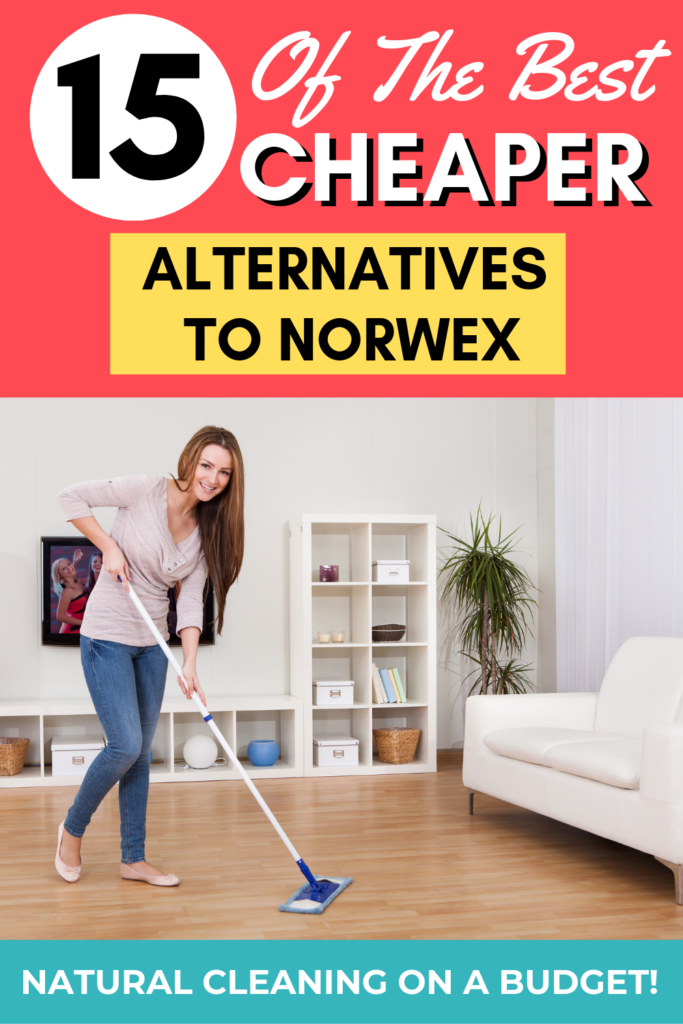 Do you love Norwex products but hate the price? There are cheaper options for natural and environmentally-friendly cleaning products out there! Check out these Norwex alternatives that will save you money. #savemoney #norwex #zerowaste #frugal
