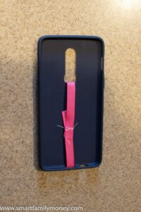 DIY phone grip strap