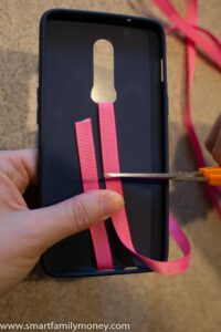 DIY phone grip strap