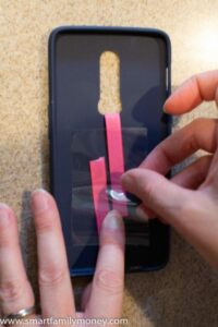 DIY phone grip strap