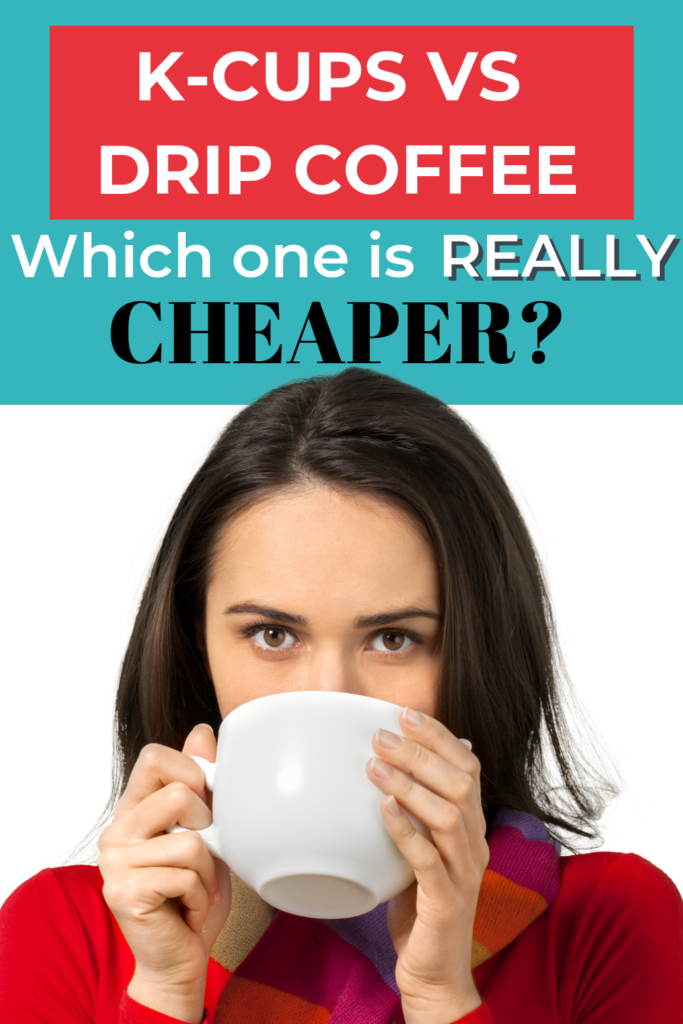 Have you wondered if regular drip coffee saves money over k-cups? Which one is cheaper? How much could you save by switching? #savemoney #frugal #coffee