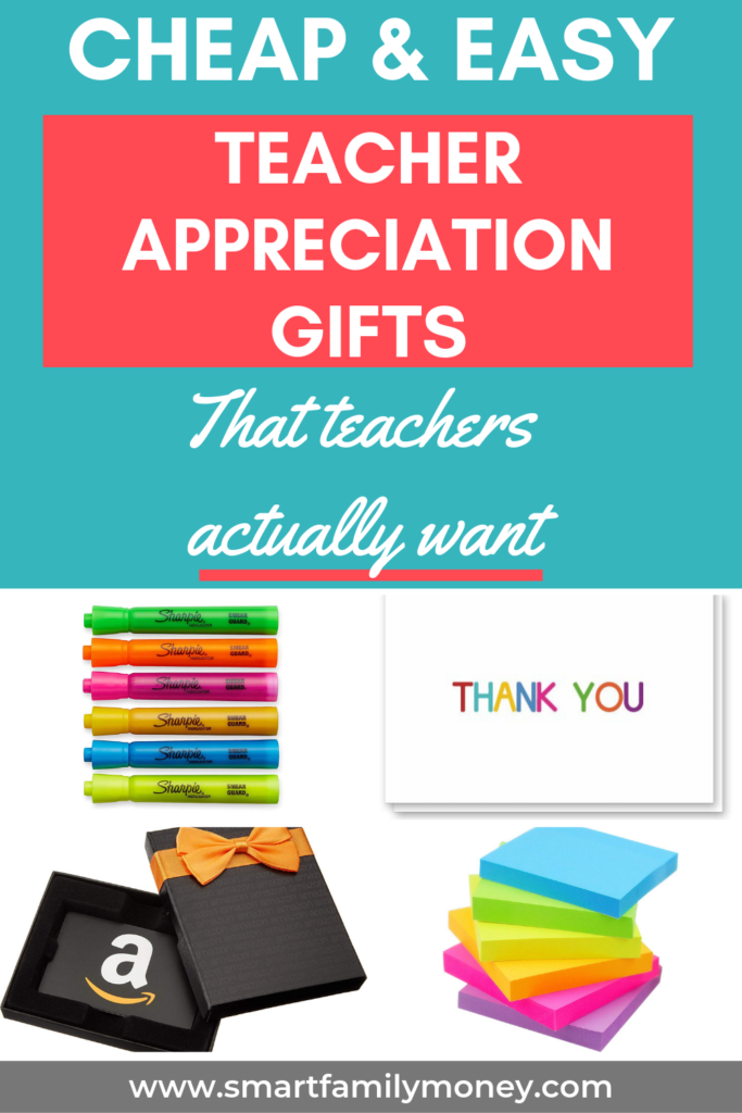 Cheap & Easy Teacher Appreciation Gifts that teachers actually want