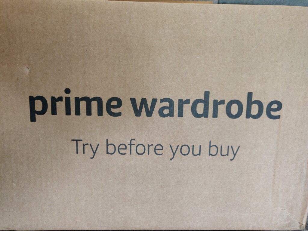 Prime Wardrobe shipping box