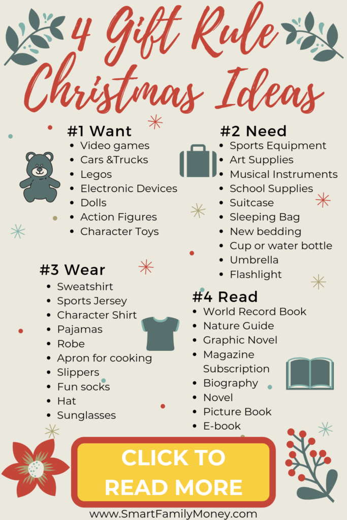 4 Gift Rule Christmas Ideas